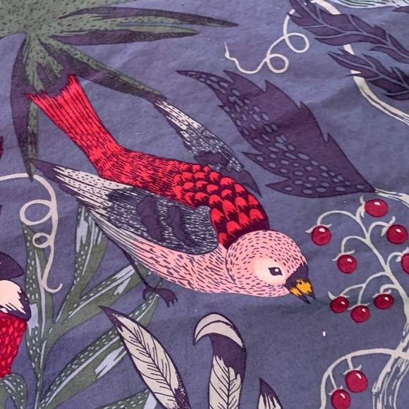 IKEA Bedding Ikea Duvet Cover Filodendron Fullqueen Floralbirds Bluegray 82x84 Approx Poshmark